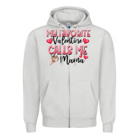 Dove Grey love message with cupid and hearts Zipper Hoodie - CowhideDigitalArt