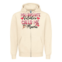 Sandshell love message with cupid and hearts Zipper Hoodie - CowhideDigitalArt