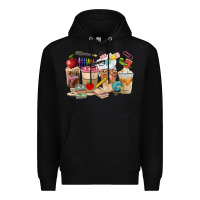 Black Teacher Coffee Cups Premium Hoodie - FaDigitalArtStudio