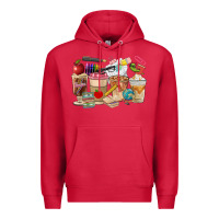 Cardinal Teacher Coffee Cups Premium Hoodie - FaDigitalArtStudio