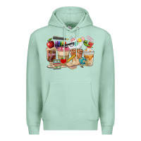 Seafoam Teacher Coffee Cups Premium Hoodie - FaDigitalArtStudio