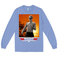 Colony Blue rooster topgun retro Long Sleeve Tee - lanVoArt