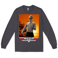 Smoke rooster topgun retro Long Sleeve Tee - lanVoArt