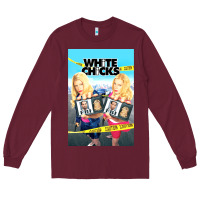 Burgundy white chicks Long Sleeve Tee - lanVoArt