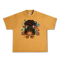 Peanut Butter american football afro messy bun Urban Heavy Tee - texasbilliewilder