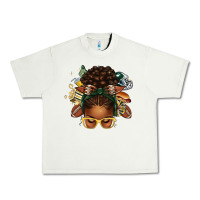 Pistachio american football afro messy bun Urban Heavy Tee - texasbilliewilder