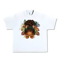 White american football afro messy bun Urban Heavy Tee - texasbilliewilder