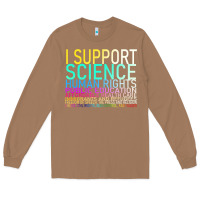 Toasted Coconut Hot Trend I Support Science Human Rights Public Education Long Sleeve Tee - lanVoArt