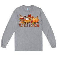 Heather Grey tis the season Long Sleeve Tee - CowGirlArtShop