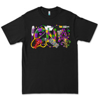 Black CNA Certified Nursing Assistant Mardi Gras Premium Tee - LillyAllenDesigns