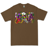 Cacao CNA Certified Nursing Assistant Mardi Gras Premium Tee - LillyAllenDesigns