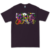 Plum CNA Certified Nursing Assistant Mardi Gras Premium Tee - LillyAllenDesigns