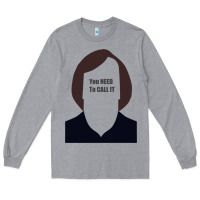 Heather Grey anton chigurh   you need to call it (no country for old men) Long Sleeve Tee - lanVoArt