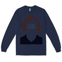 Navy anton chigurh   you need to call it (no country for old men) Long Sleeve Tee - lanVoArt