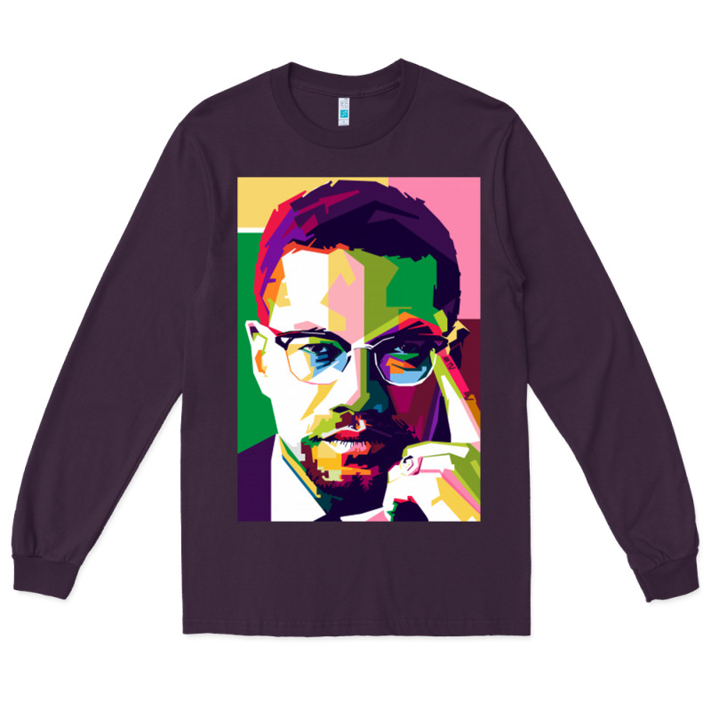Malcolm X Long Sleeve Tee by lanVoArt | Teevron