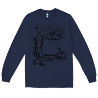 Navy the alien paul Long Sleeve Tee - lanVoArt