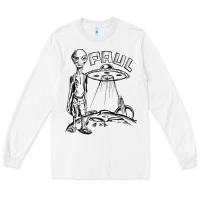White the alien paul Long Sleeve Tee - lanVoArt