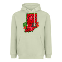 Matcha indiana watermelon Heavyweight Hoodie - RacoonDesign