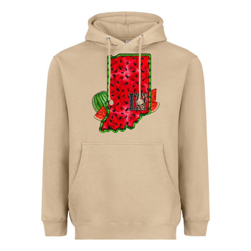 Indiana Watermelon Heavyweight Hoodie by RacoonDesign | Teevron