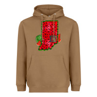 Toasted Coconut indiana watermelon Heavyweight Hoodie - RacoonDesign
