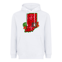 White indiana watermelon Heavyweight Hoodie - RacoonDesign