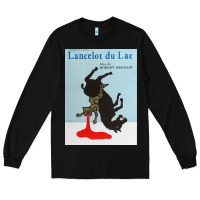 Black lancelot du lac   robert bresson film Long Sleeve Tee - lanVoArt