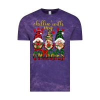Cloud Purple Chillin' with my gnomes Vintage Tee - NancyCooperArtShop