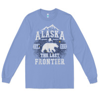 Colony Blue alaska the last frontier shirt   adventure alaskan home gift t shirt Long Sleeve Tee - lanVoArt
