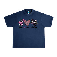 Navy peace love racing Urban Heavy Tee - JahusDesignShop