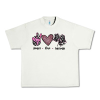 Pistachio peace love racing Urban Heavy Tee - JahusDesignShop