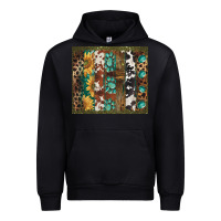 Black western patterns brushstroke Urban Hoodie - BarkalooDesign