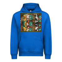 Cobalt western patterns brushstroke Urban Hoodie - BarkalooDesign