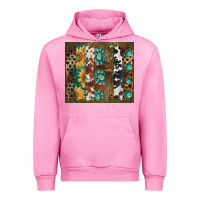Fuchsia Pink western patterns brushstroke Urban Hoodie - BarkalooDesign