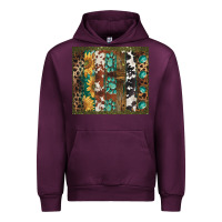 Mauve Wine western patterns brushstroke Urban Hoodie - BarkalooDesign