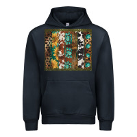 Navy western patterns brushstroke Urban Hoodie - BarkalooDesign