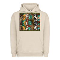 Pigment French Oak western patterns brushstroke Urban Hoodie - BarkalooDesign