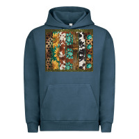 Pigment Midnight Navy western patterns brushstroke Urban Hoodie - BarkalooDesign