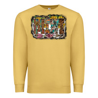 Antique Gold mini western Premium Sweatshirt - RacoonDesign