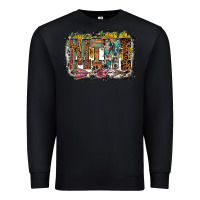 Black mini western Premium Sweatshirt - RacoonDesign