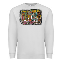 Dove Grey mini western Premium Sweatshirt - RacoonDesign