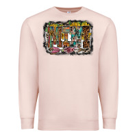 Pale Pink mini western Premium Sweatshirt - RacoonDesign