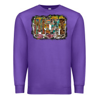 Purple mini western Premium Sweatshirt - RacoonDesign