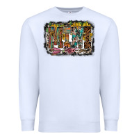 White mini western Premium Sweatshirt - RacoonDesign
