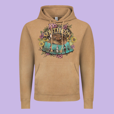 Southern Nana Western Flowers Vintage Hoodie Designed By Howdyjamesfarm