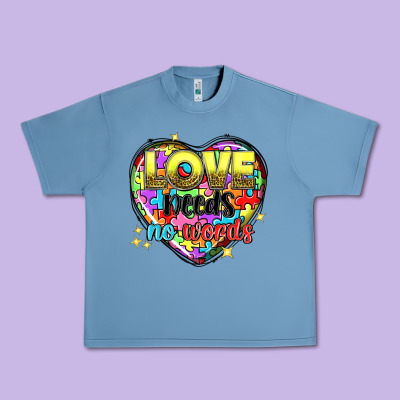 Love Needs No Words Urban Heavy Tee Designed By Nancycooperartshop
