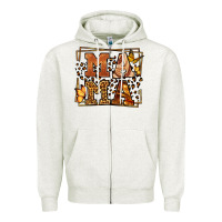 Oatmeal Heather Melanin leopard frame mama Mother's Day Zipper Hoodie - LillyAllenDesigns