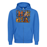 True Royal Melanin leopard frame mama Mother's Day Zipper Hoodie - LillyAllenDesigns