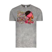Cloud Rock Blessed is she who has believed afro woman Vintage Tee - RanaPortraitStore
