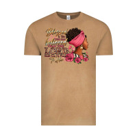 Vintage Camel Blessed is she who has believed afro woman Vintage Tee - RanaPortraitStore