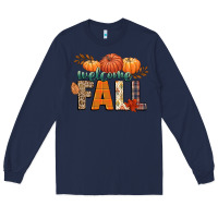 Navy welcome fall Long Sleeve Tee - CowGirlArtShop